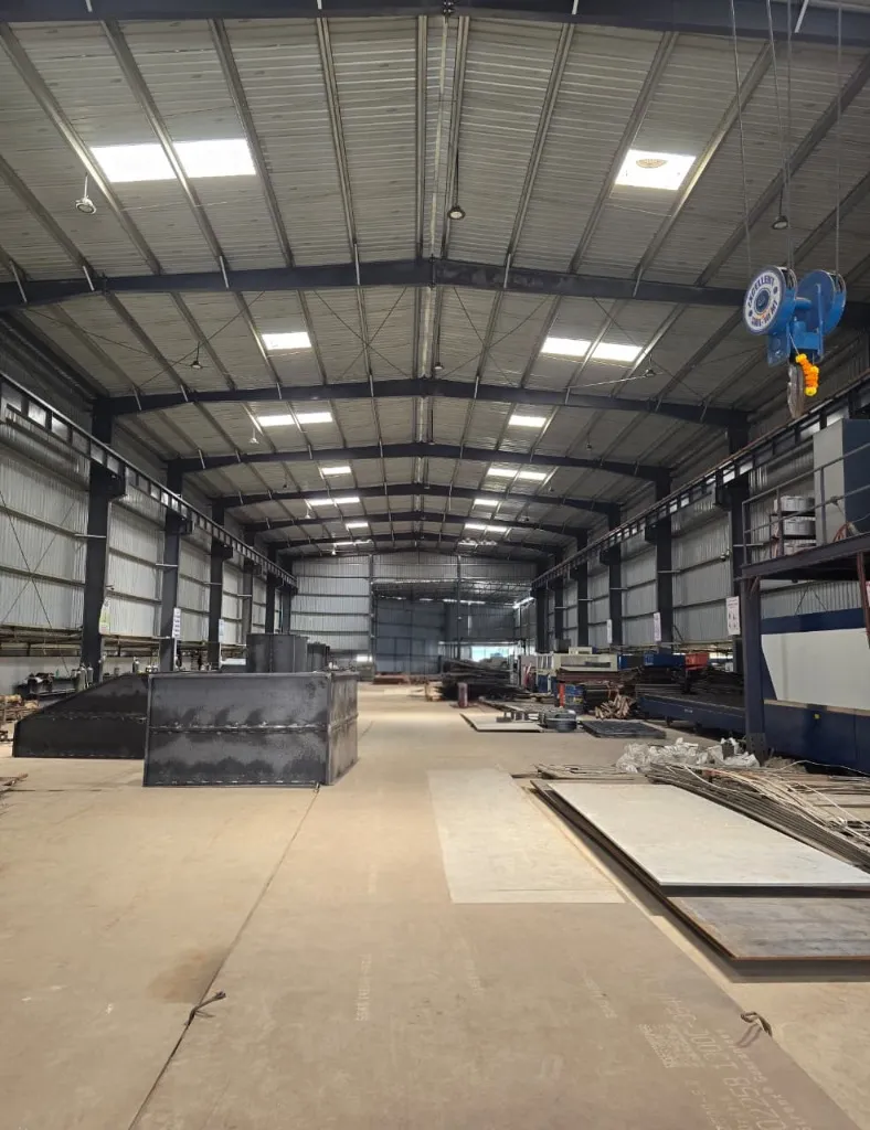 Inside Onkar Engineering's 24,000 sq. ft. manufacturing workshop bay in Chakan, Pune