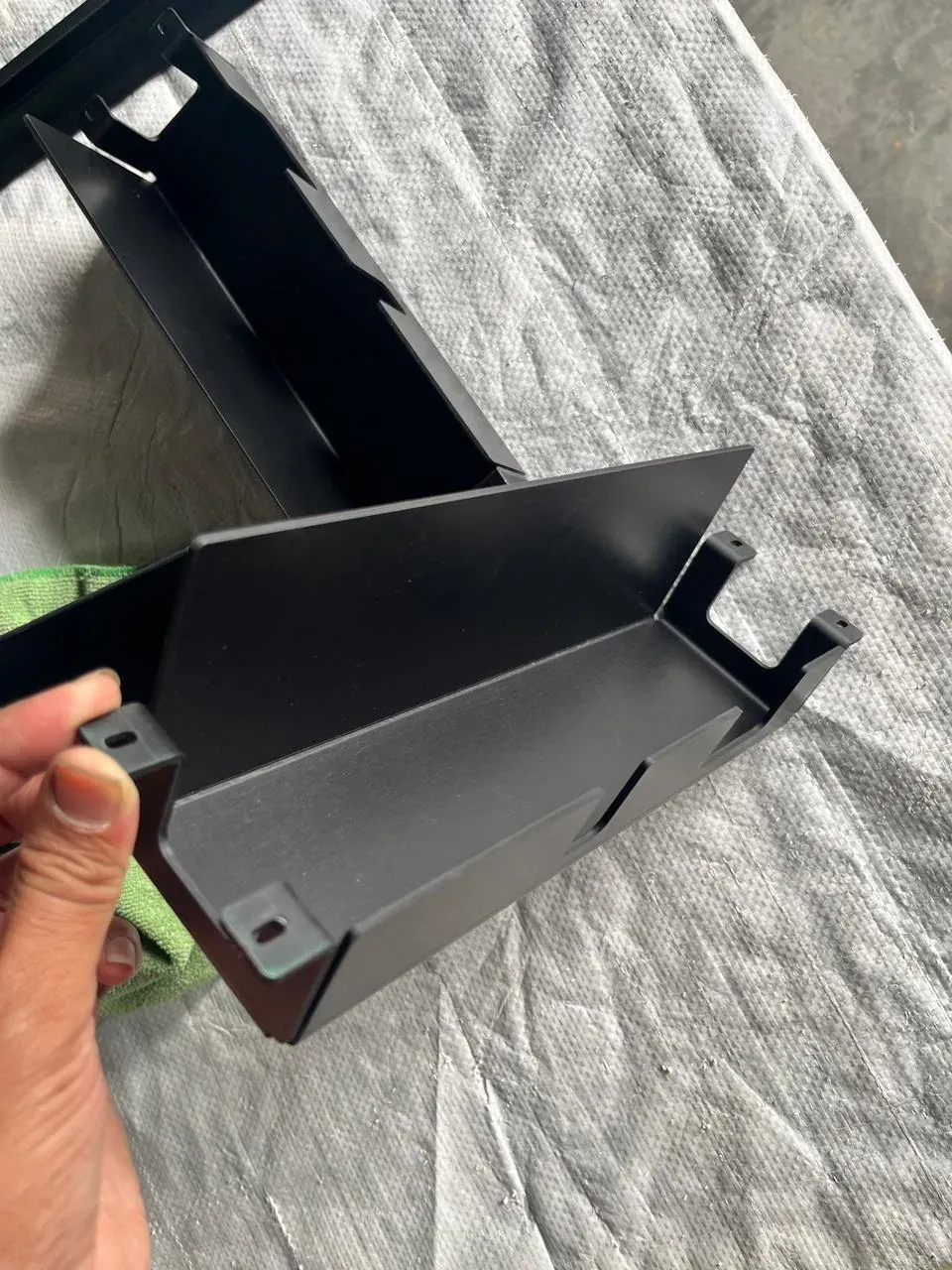 Aluminium cut bent and anodised part by Onkar Engineering