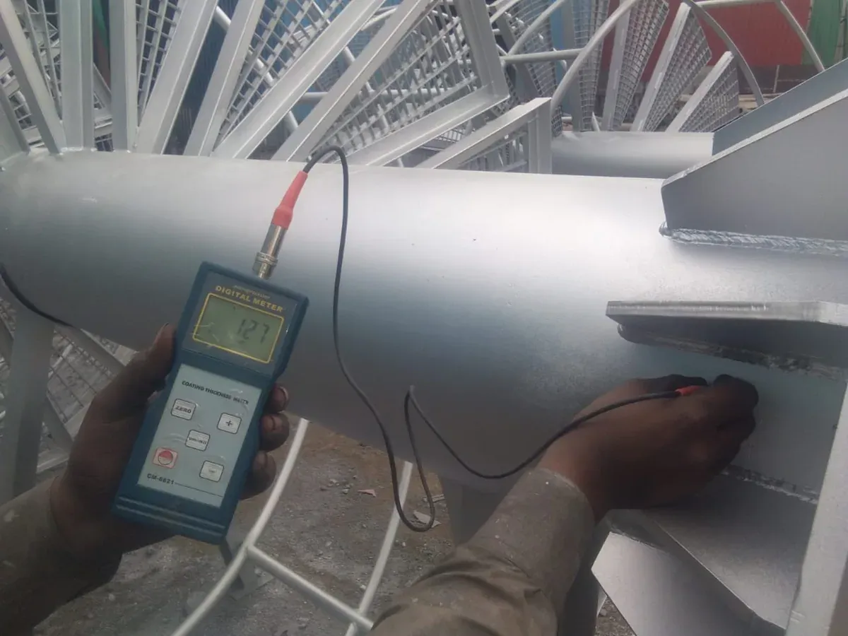 DFT coating thickness inspection at Onkar Engineering