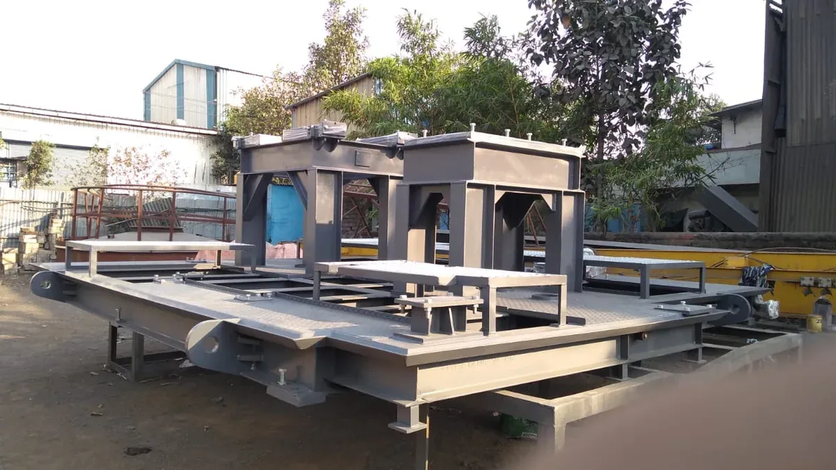 Fabricated industrial frame at Onkar Engineering