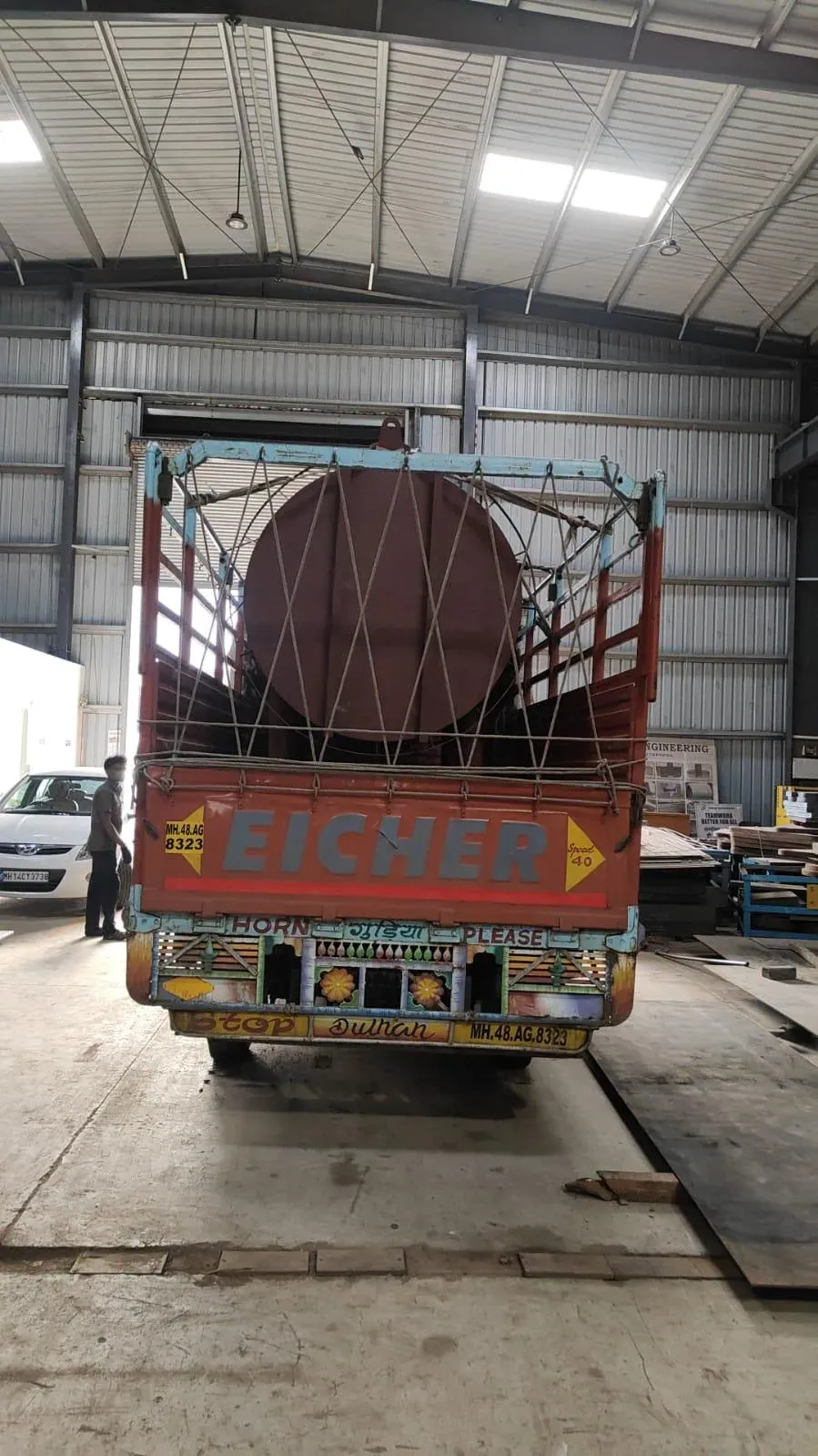 Fabricated MS tank dispatch by Onkar Engineering