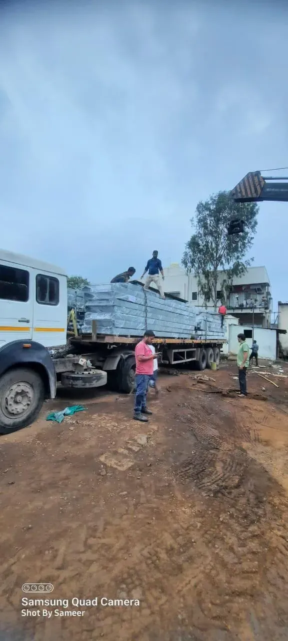 Walkway structure dispatch from Onkar Engineering