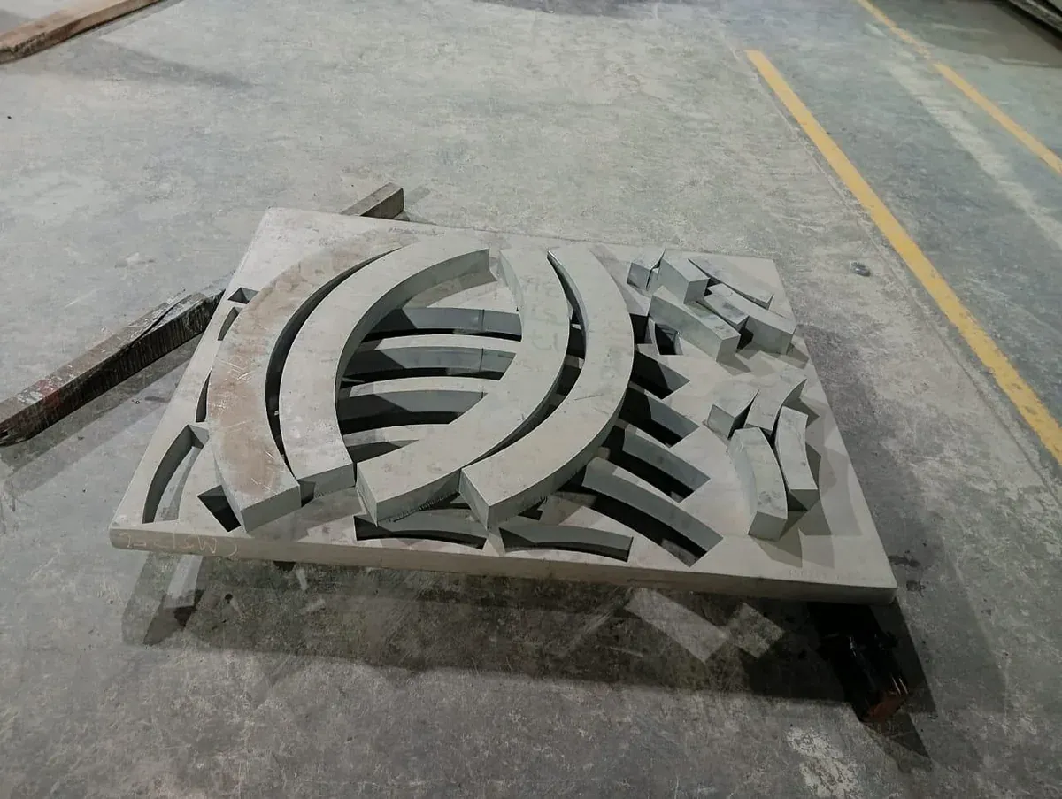 50 mm stainless steel waterjet-cut profile by Onkar Engineering