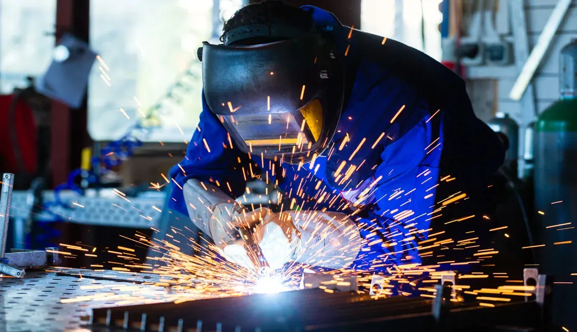 Welding work at Onkar Engineering Chakan